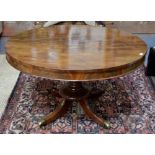 A Victorian mahogany tilt top breakfast table,