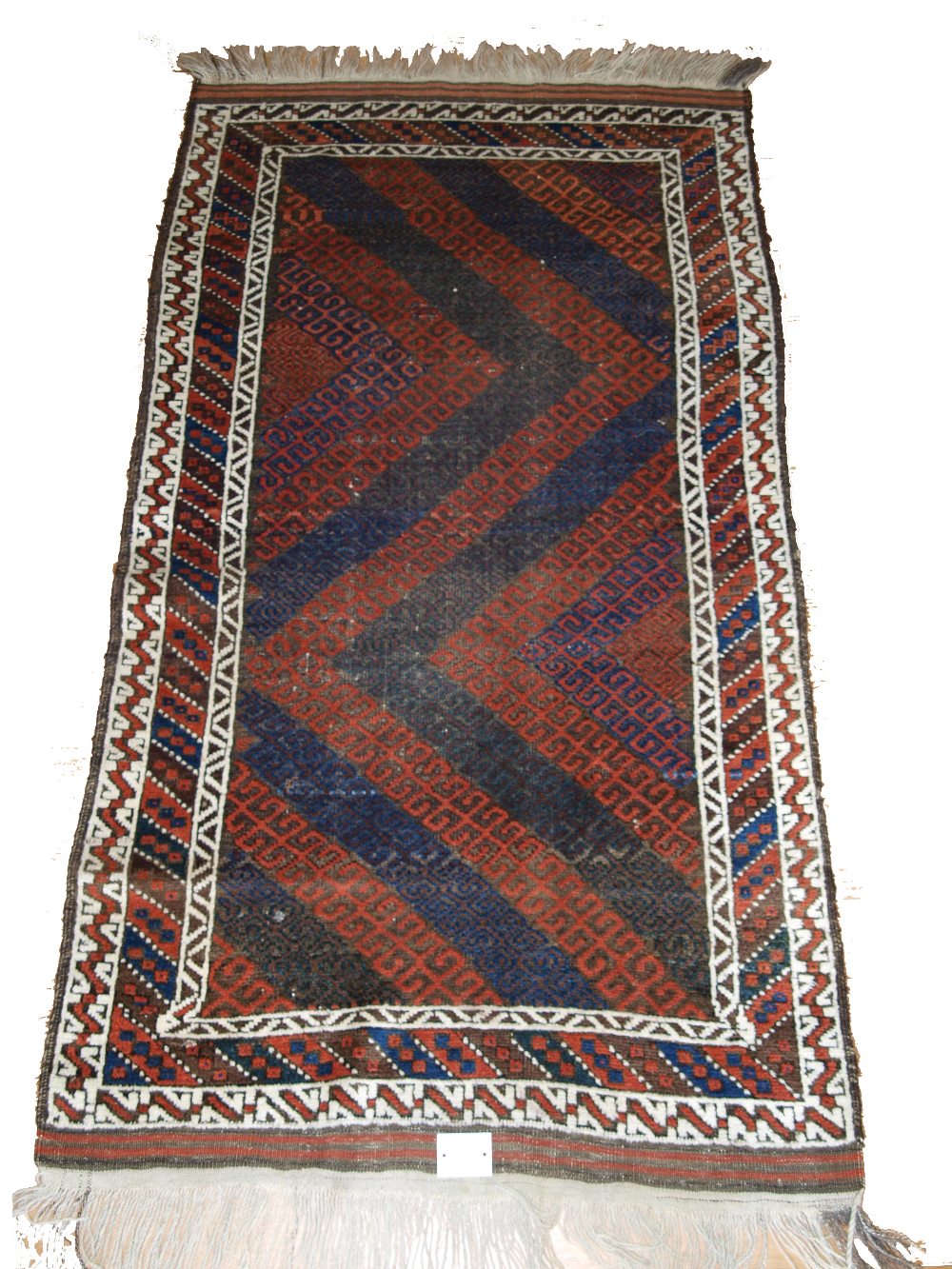 An old Afghan Mushwani Baluch rug circa