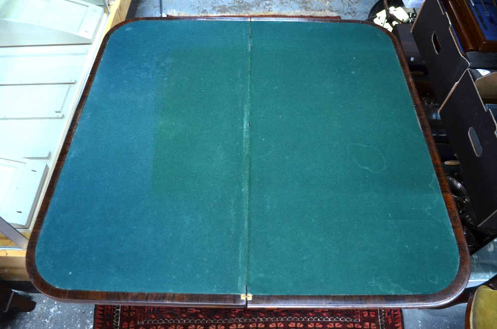 A Victorian rosewood card table, the fol - Image 4 of 4