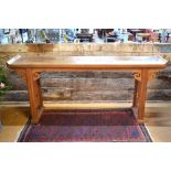 An antique Chinese elm high altar table,