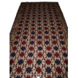 An old Uzbek Laka Kilim carpet, circa 19