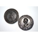 Vice Admiral Lord Nelson (1758-1805) interest: a memorial box and cover of circular form;