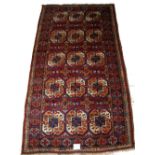 An old Uzbek Turkman rug, circa 1920's,