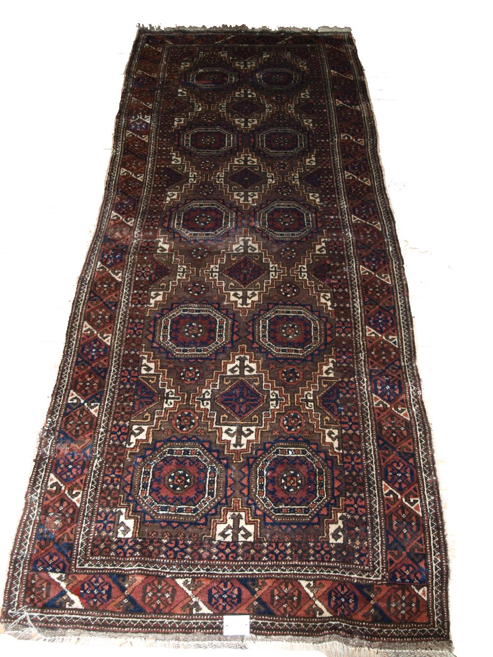 An antique Kurd Baluch rug, circa 1900,