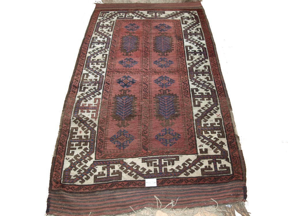 An antique Afghan Timuri Baluch rug, cir