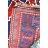 WITHDRAWN An old Anatolian rug, dark blue/red,