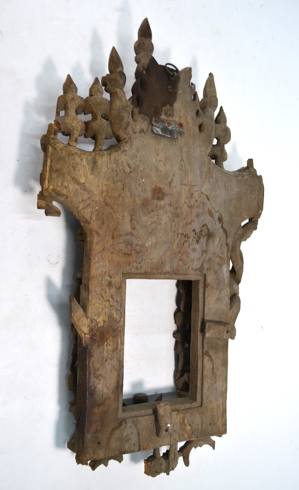 A Siamese carved wood temple door, - Image 6 of 6