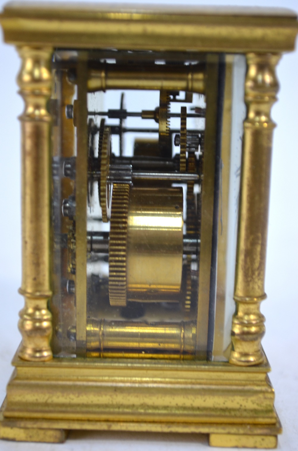 A French miniature brass cased travel al - Image 11 of 11