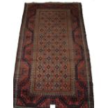 An antique Persian Baluch rug, Bahluri circa 1880, size 160 x 93 cm [511]