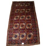 An old Uzbek Turkman rug, circa 1920s, size 180 x 97 cm [253]