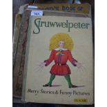 A collection of children's books, including 'Struwwelpeter', A Nursery Medley, illustrated by Alix