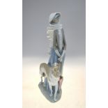 A large Lladro model of a lady and Borzoi dog, 40 cm high All good condition - No chips or cracks