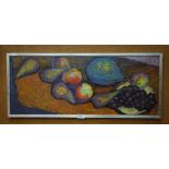 Zdzislaw Ruszkowski (1907 - 1991) - 'Fruits', still life study, oil on canvas, 1979/80, signed lower