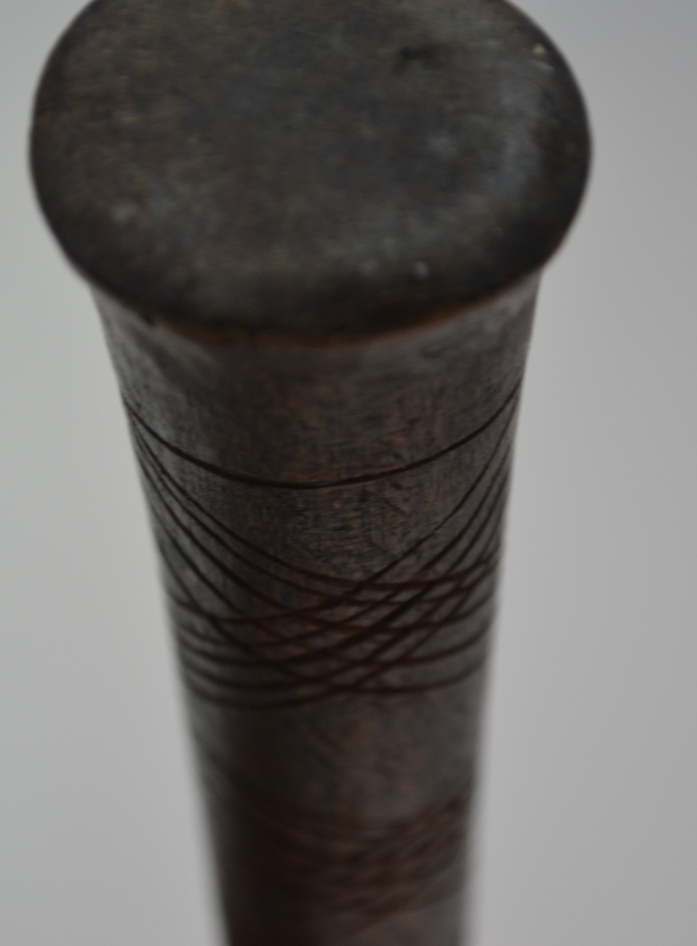 An African tribal walking stick, carved with a female figure, to/w a Kikuyu quiver of arrows - - Image 6 of 15