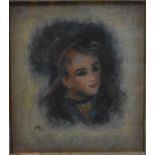 Studio of Miguel Canals (1925-95) - Portrait of a lady after Renoir, 29 x 26 cm and Lady and