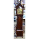 Peter Nichols, Newport (Isle of Wight) a late 18th century eight-day mahogany longcase clock, the