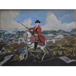 'J Grasby - 'The Battle of Culloden on the 16 of April 1746',  oil on canvas, signed and dated