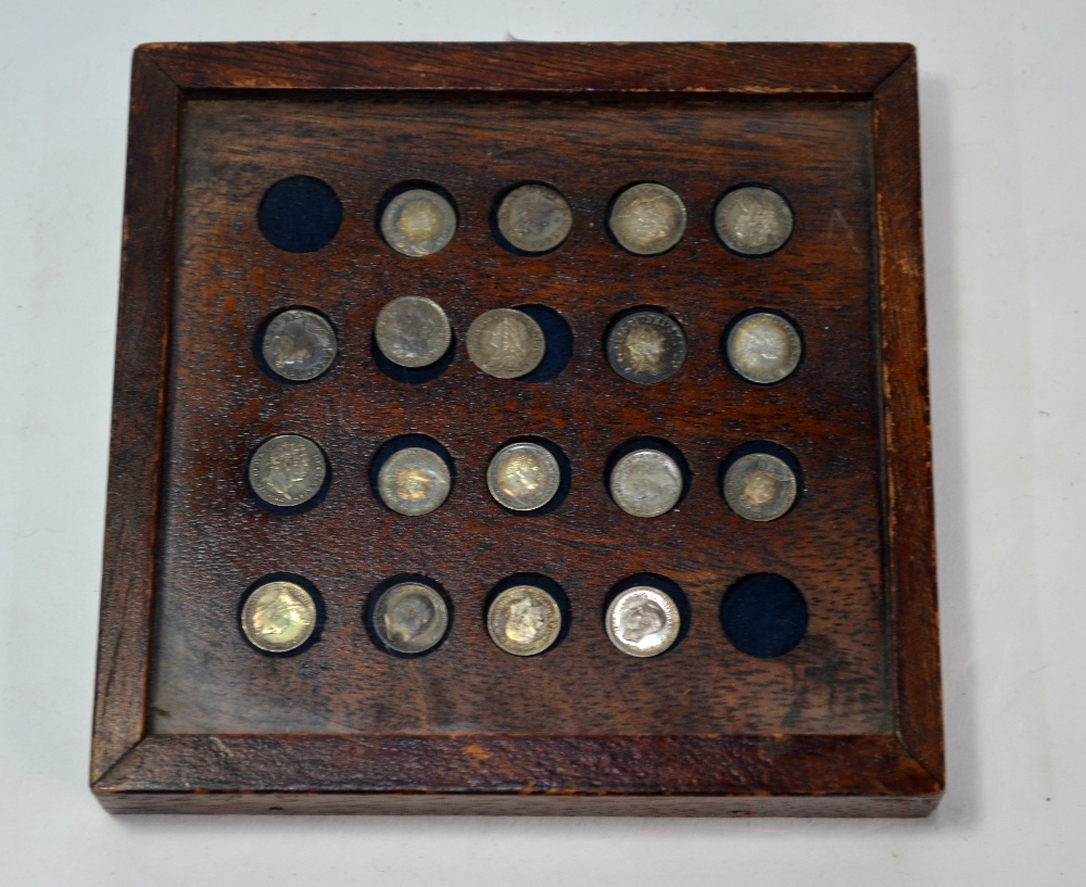An interesting collection of eighteen silver pennies, Charles II to George VI inclusive (3 George