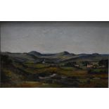 Charles Cundall (1890-1971) - Hill and valley view, oil on canvas, signed lower rightt, 33 x 53 cm