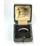 A diamond full eternity ring, set brilliant cut diamonds having decorative sides, size N