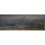 C Pearson - 'Scene on Derwentwater near Keswick (looking West)', watercolour, signed and dated