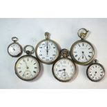 A Victorian silver open-faced pocket watch with Reversing Pinion keywind lever movement no 64433,