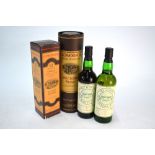 Two 70cl single cask Scotch Malt Whisky Society bottles - distilled 1979/80 and bottled 1997/98, nos