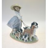 Lladro Privilege group:  Puppy Parade, 6784, 2000, 24 cm high c/w original box Condition:  In good