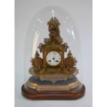 A 19th century ormolu mantel clock, the 8-day two train movement signed Japy Freres & Co, striking