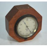 A 1940s Smiths aircraft/motor car clock, H-20929, with silvered dial, 9cm diameter, set in octagonal