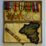 WWII 8th Army group of five medals to a Royal Artillery recipient, 1939-45 star, Africa star and bar