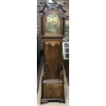Monks, Prescott, a good 18th century mahogany longcase clock, the 8-day movement with arched brass