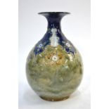 A Royal Doulton stoneware vase with short flared neck, 24 cm high Good condition - no chips or