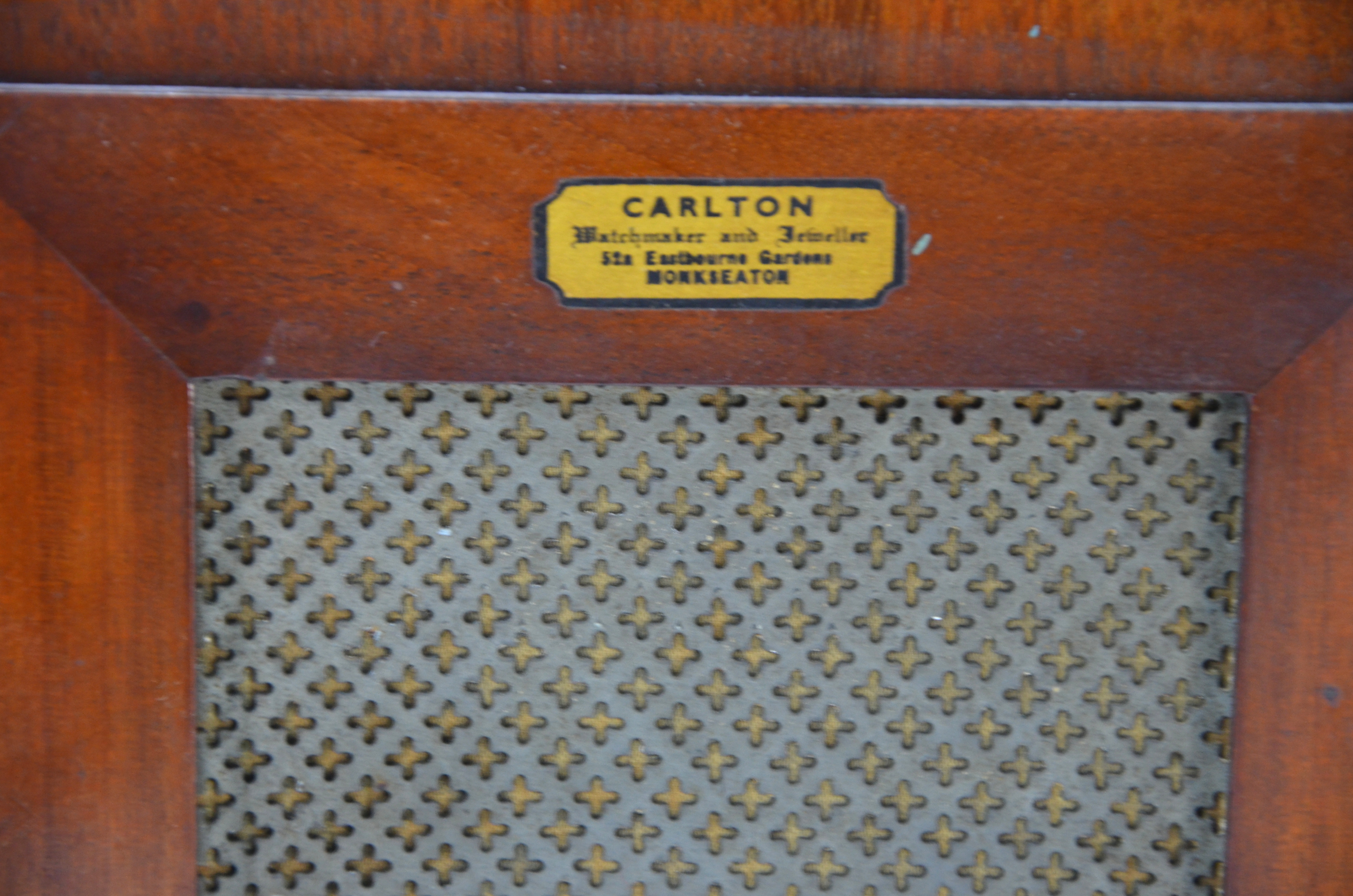 A Victorian walnut cased mantel clock, the 8-day French two train movement striking the hours on a - Image 6 of 7