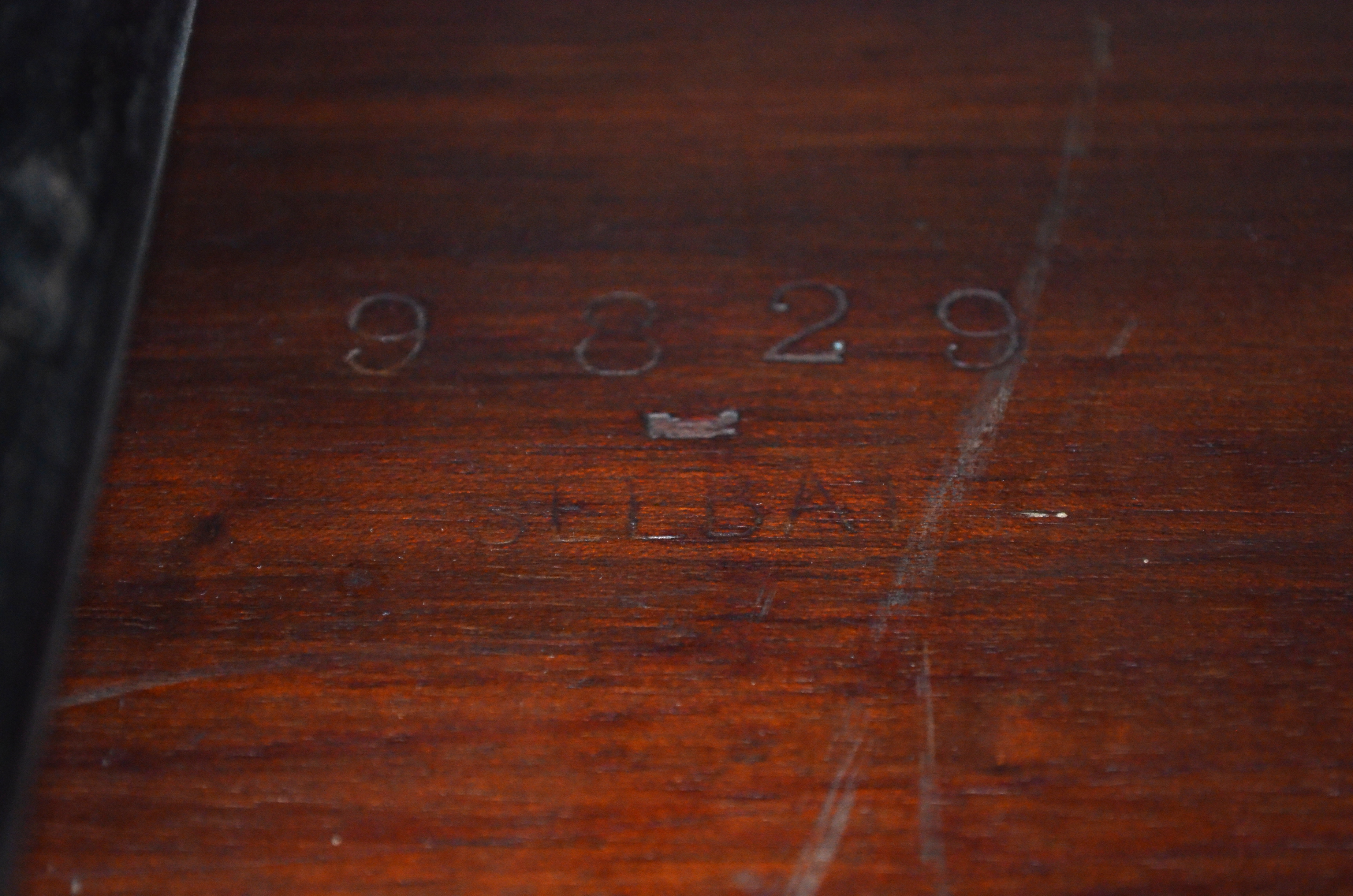 A late 19th century mahogany extending dining table, the rectangular top with moulded edges and - Image 8 of 8