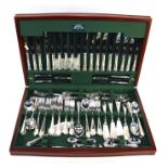 A canteen of epns Dubarry pattern flatware and cutlery for twelve settings