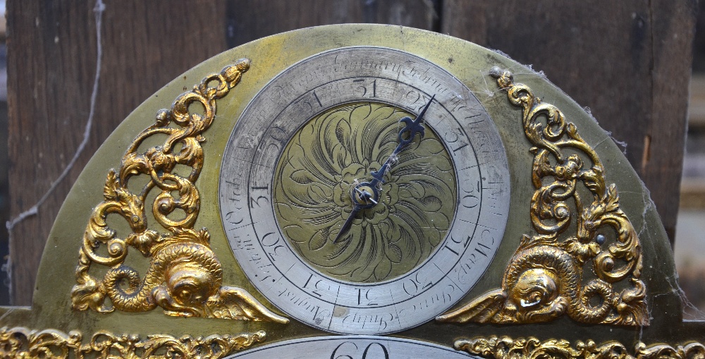 Jos Austin, London - an 18th century oak longcase clock, the eight-day five pillar movement with - Image 9 of 10