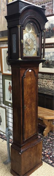 Jos Austin, London - an 18th century oak longcase clock, the eight-day five pillar movement with