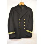 A wool winter-weight naval uniform 52 cm across chest, 34" waist (adjustable), retailed by John