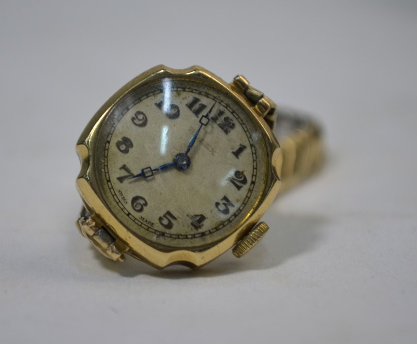 A lady's vintage 9ct gold Rolex wristwatch with 15-ruby movement, Glasgow import 1931 - Image 2 of 2