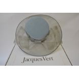 A Jacques Vert occasion hat with open weave dove grey brim with bow detail to back and pale blue