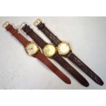 A gentleman's Bravingtons Wetrista gilt metal wristwatch with 25-jewel Automatic Incabloc