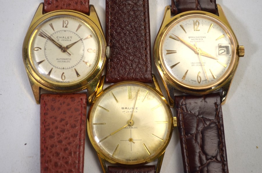 A gentleman's Bravingtons Wetrista gilt metal wristwatch with 25-jewel Automatic Incabloc - Image 2 of 2