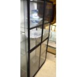 Ikea glass four door display cabinet