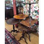 Group of six occasional/wine tables (6)