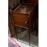 A 19th century mahogany pot cupboard (a/f)