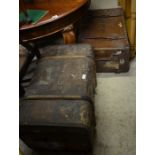 Two large vintage trunks