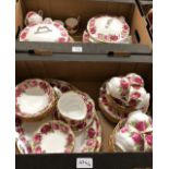 Royal Albert 'Old English Rose' dinner and tea service (2)