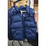 A gentleman's new Polo Ralph Lauren navy padded gilet, size L [P18016801]