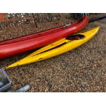 A single slalom canoe plus lifejacket